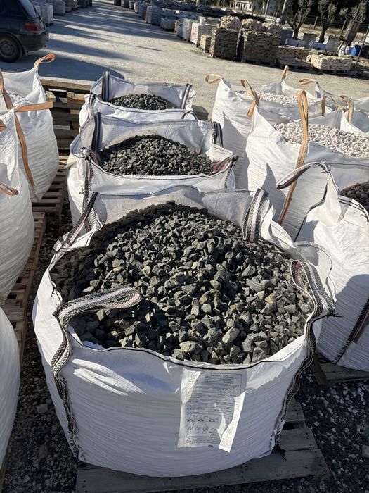 Brita preta decorativa jardim big bag