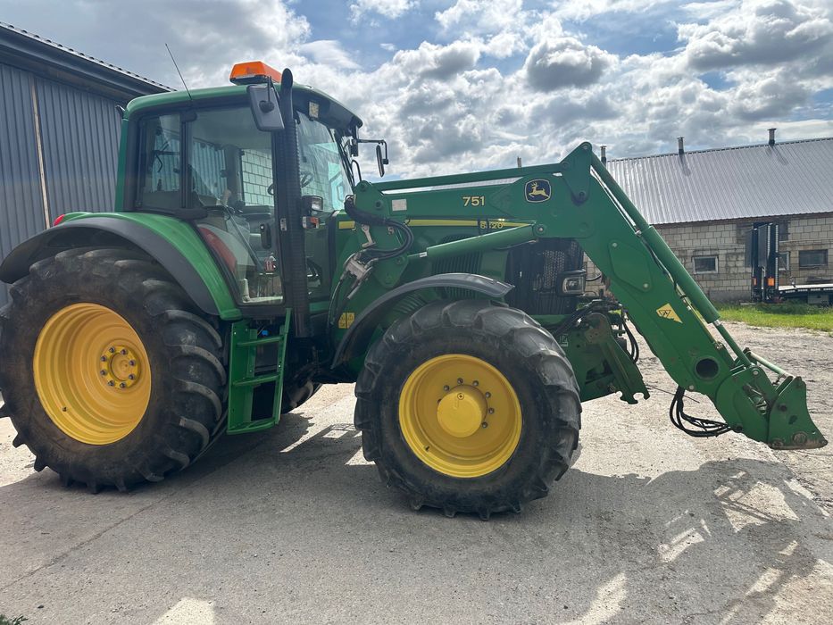 Ciagnik john deere 6820 tuz wom 50 km/h 8000 mtg bdb stan