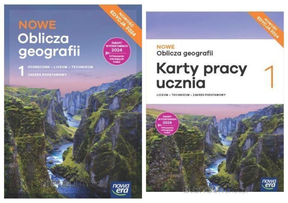 Nowe Oblicza Geografii 1 Karty Pracy + Podręcznik Podstawowy 2024