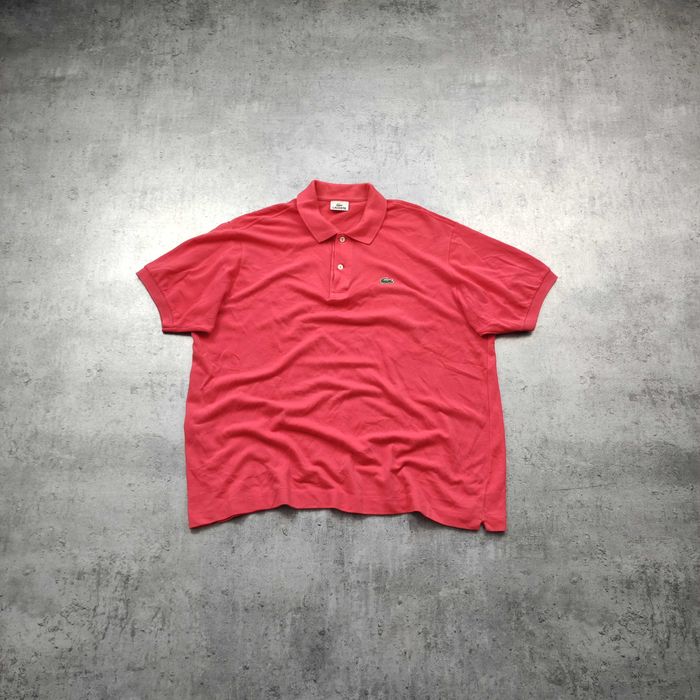 MĘSKA Koszulka Polo Bawełna PREMIUM Elegancka Lacoste Haft Różowa