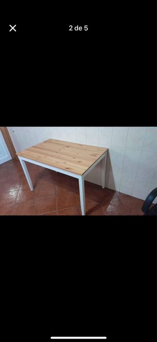 Mesa Lerhamn Ikea 118x74 (sem jogo de cadeiras)