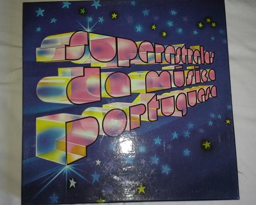 Caixa de discos vinil de musica tradicional portuguesa