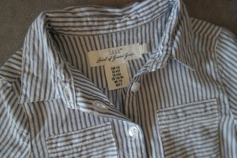 Dziewczyka 110 (4-5 lat) Sukienka szmizjerka H&M koszula wiosna lato