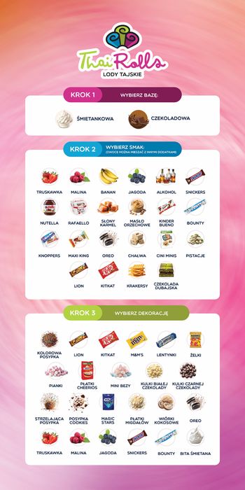 Thai Rolls Bochnia - lody tajskie na Twoją impreze , wesele, event