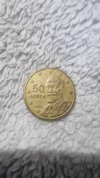 Moeda Grécia 50 cent