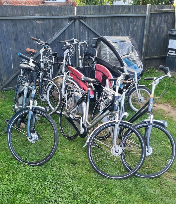 Rowery miejskie gotowe do jazdy