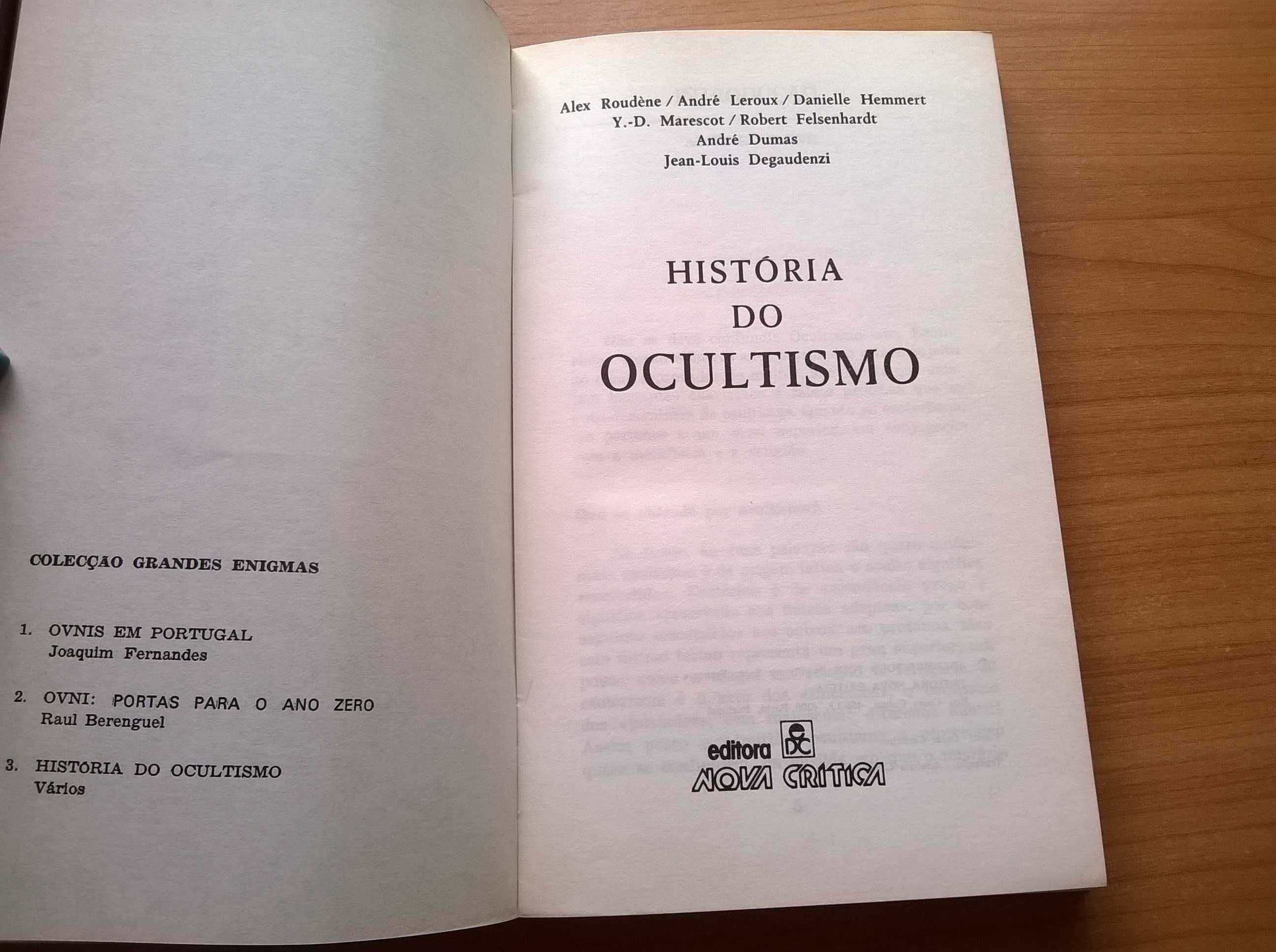 História do Ocultismo - Alex Roudéne, André Leroux e outros