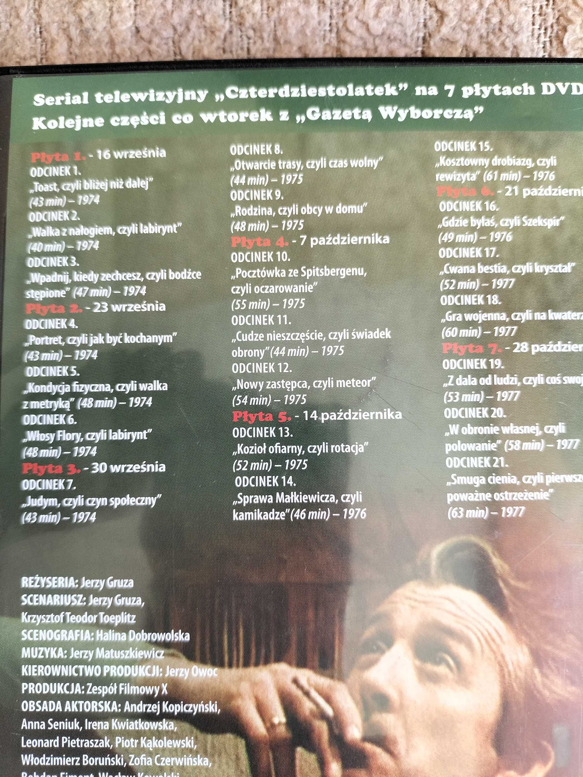 40-latek kultowy serial PRL-u,  DVD - 7 płyt.
