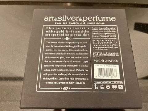 RAMON MOLVIZAR Art & Silver & perfume. Містить золото 24К у флаконі!