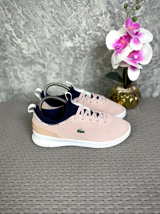 Lacoste кроссовки 39 размер женские спортивные розовые оригинал