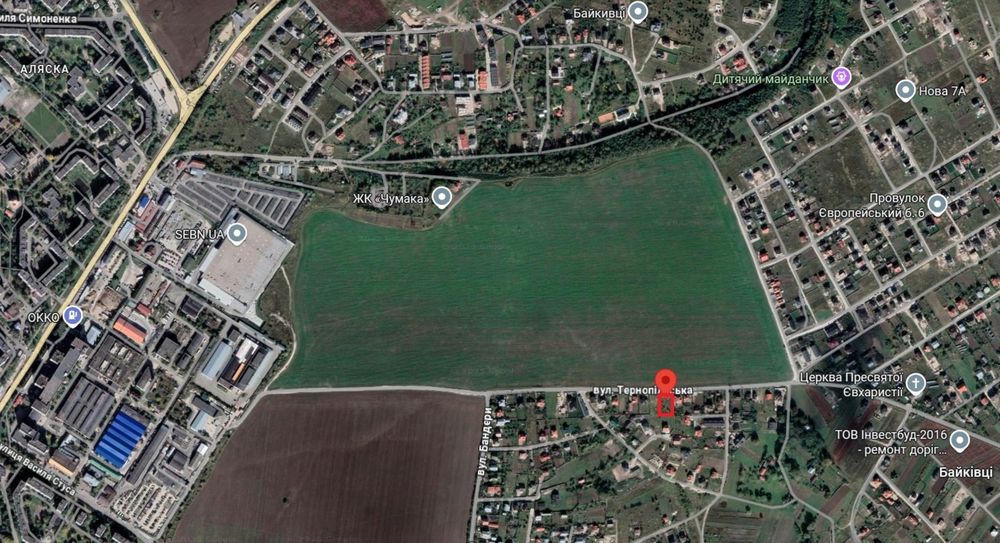 Продається 12 сотих в пригороді Тернополя.