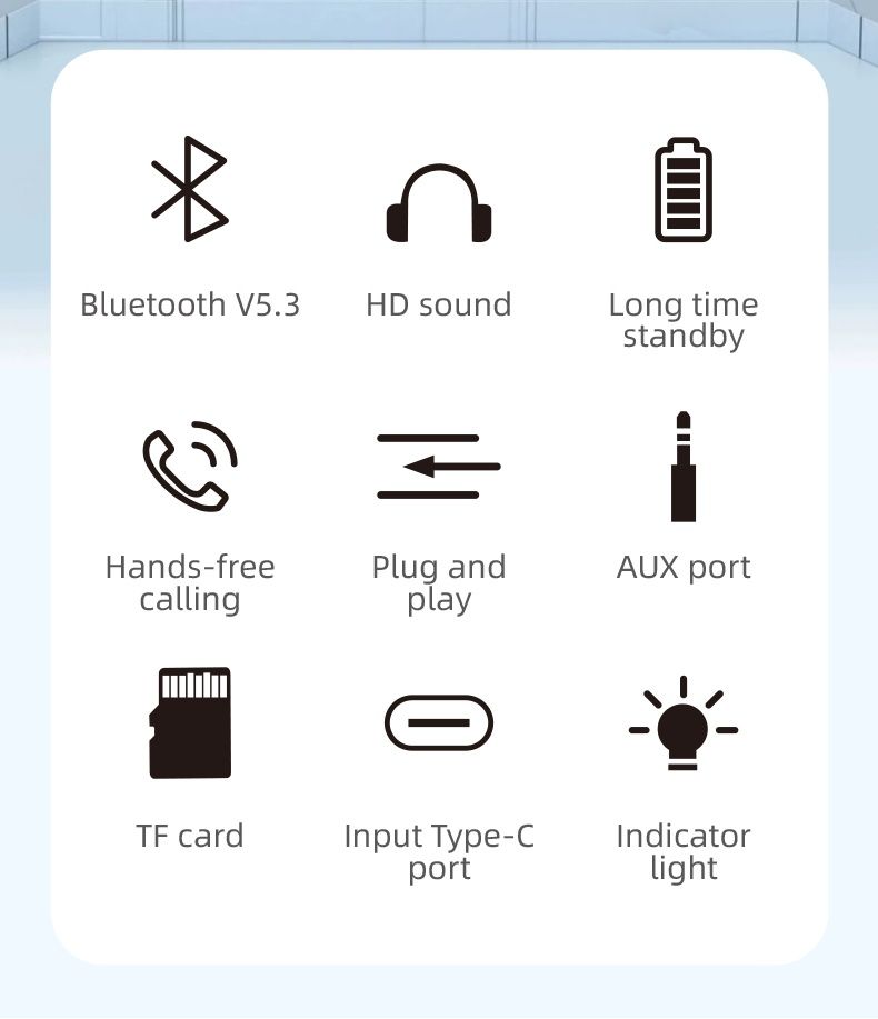 Приемник Bluetooth 5,3. Адаптер AUX, микрофон, аккумулятор. Ресивер