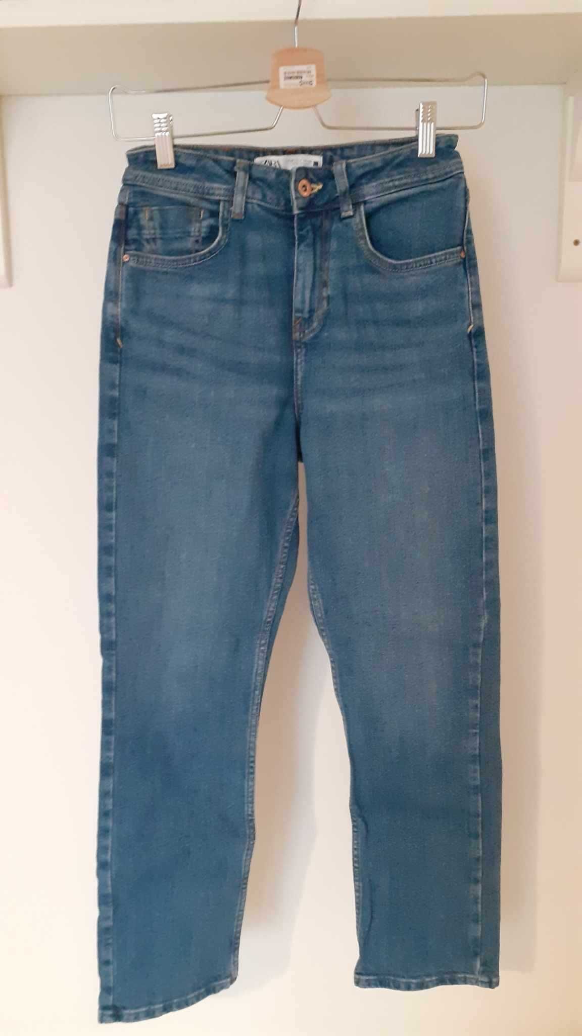 jeansy dżinsy zara vintage high waist wysoki stan s