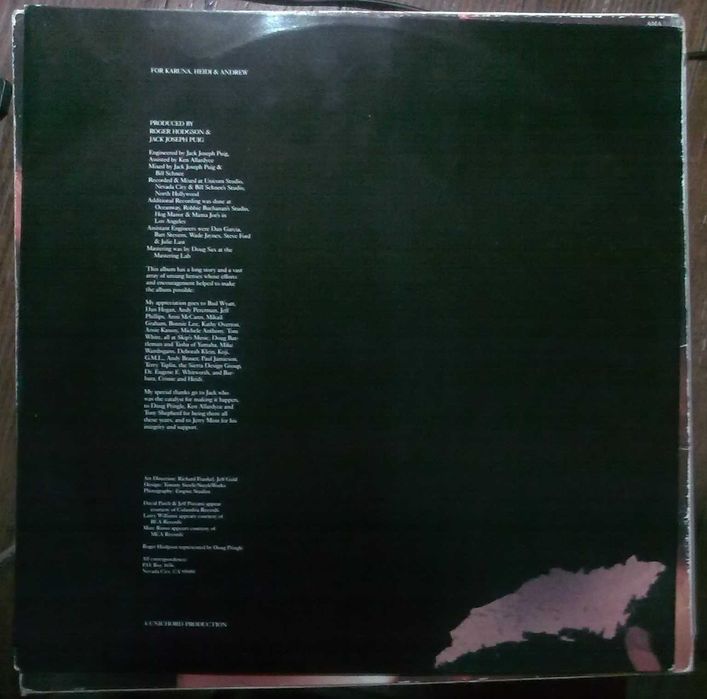 Roger Hodgson "Hai Hai" + Robbie Nevil "Wot's it To Ya"