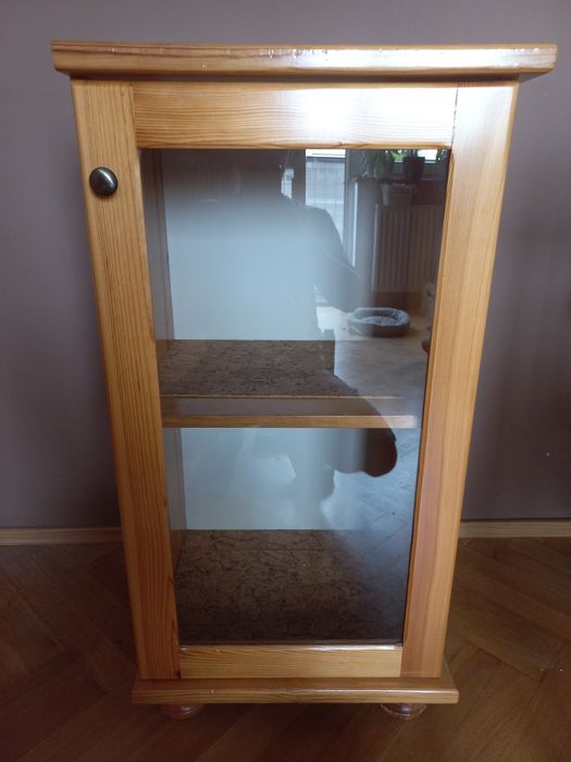 Witryna szafka barek sosnowy