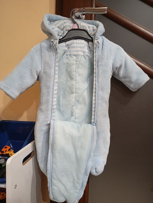 Kombinezon pajac pajacyk wiosenny jesienny polarowy 56 62