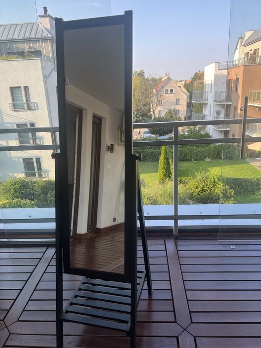 Lustro stojace brązowe