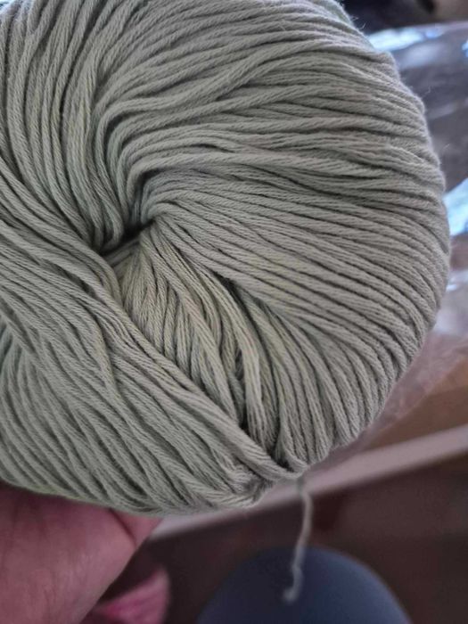 Włóczka bawełna kolor mięta 180 gr