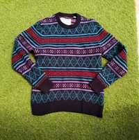 Wełniany kolorowy sweter merino Jack Wills, M