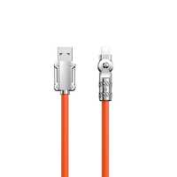 Kabel kątowy USB-A - Lightning 30W 1m rotacja 180° Dudao pomarańczowy