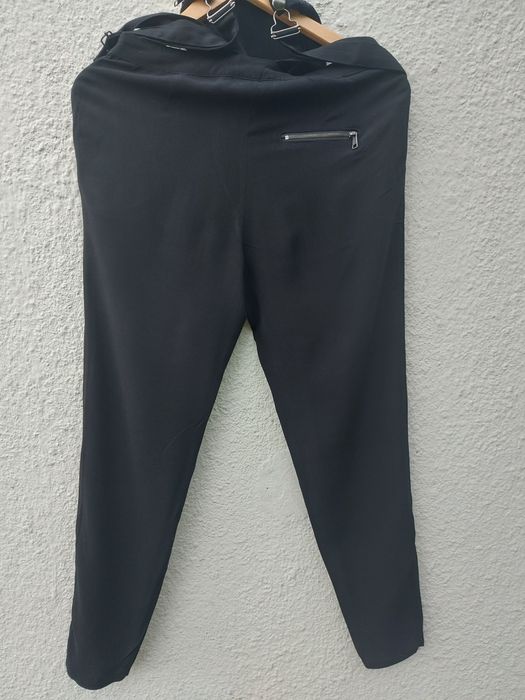 Spodnie czarne eleganckie ogrodniczki Cubus na 152