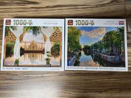 Puzzle 2szt KING Amsterdam Nl Taj Mahal Indie