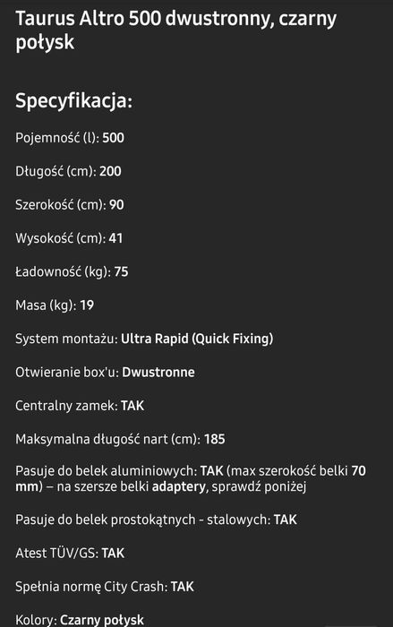 Udostepnie bagażnik dachowy box czytać ogłoszenie