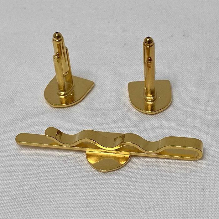 Conjunto de botões de punho mola de gravata dos Comandos Exército