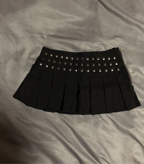 короткая юбка с пирамидами, мини юбка