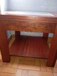 Mesa de Centro Madeira com Vidro