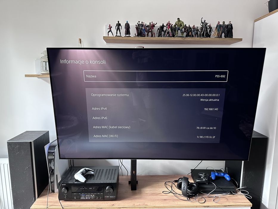 Playstation 5 (825 GB) + 2 pady Dualshock 5 + zestaw gier