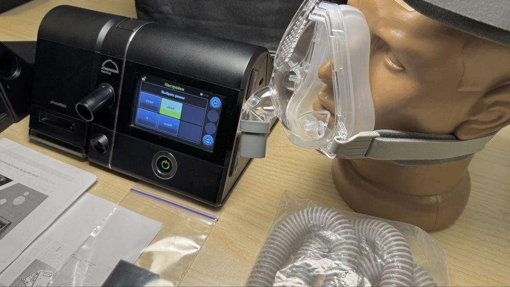 Біпап BiLevel апарат Lowenstein Prisma 25S + оригінальна маска, сіпап