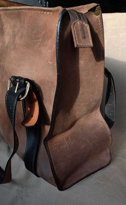 Duża skórzana torba Squer LadyBuq Art