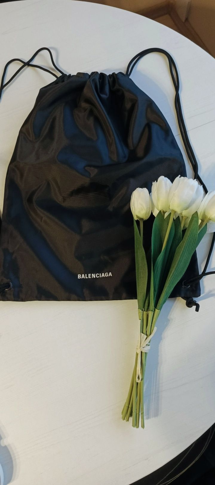 Plecak torba typu worek czarny Balenciaga