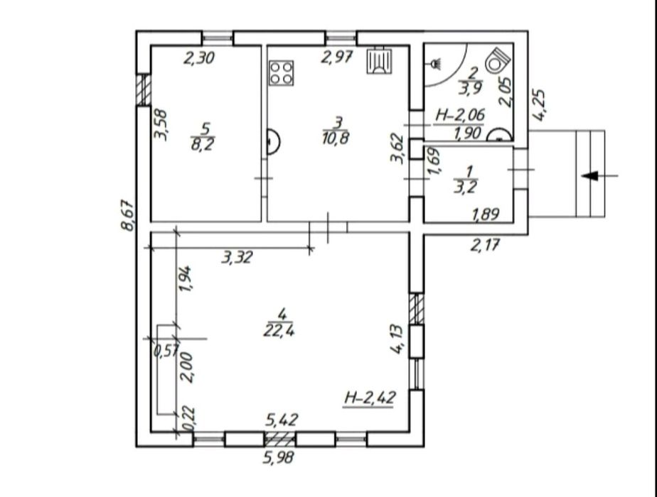 Продам затишний будинок в районі автовокзала