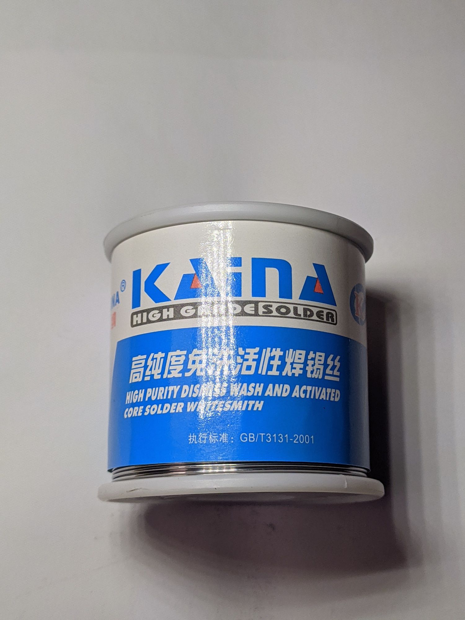 450 грамм Припой с флюсом KAINA (синяя) 0.8мм 63-37 олово Припій Каіна