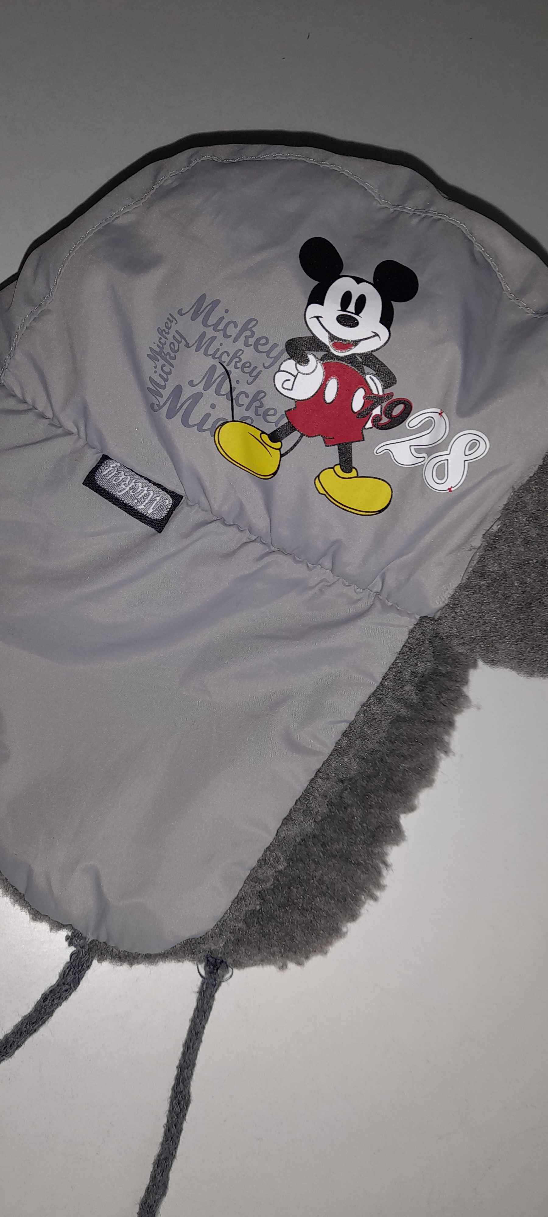 Disney Mickey Mouse ciepła czapka zimowa uszanka 2-4 Y 98 104
