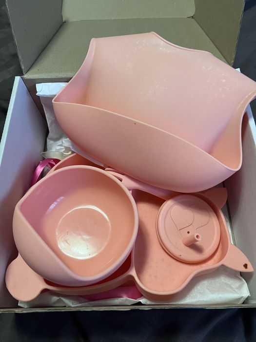 Дитячий посуд для прикорму, силіконовий посуд