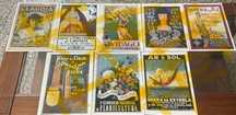 Cartazes antigos ( reprodução litográfica) formato 21 x 29,7 cm
