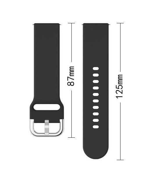 Pasek uniwersalny 20 mm do smartwatcha / zegarka kolor: turkusowy