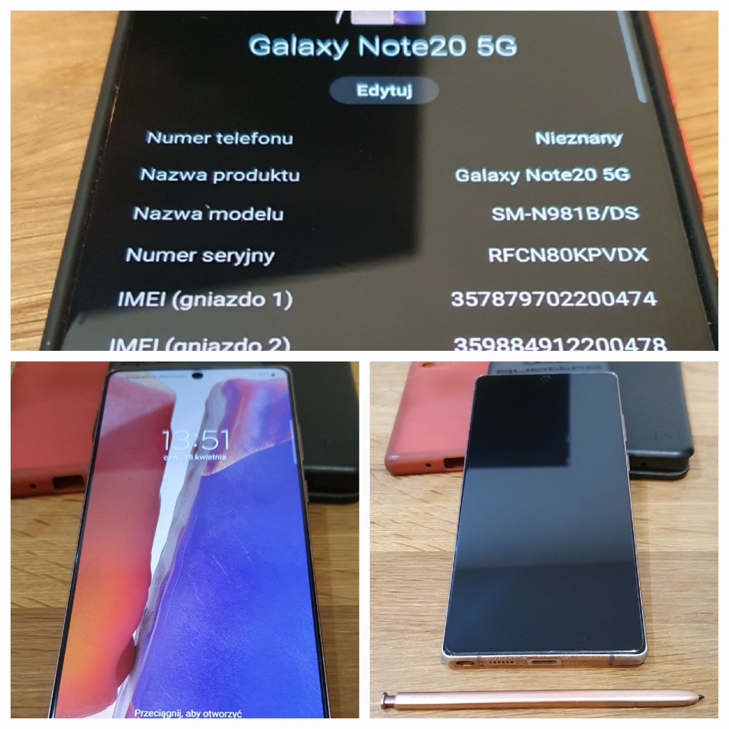 Samsung Note 20 5G 256GB Bronze ZESTAW OKAZJA