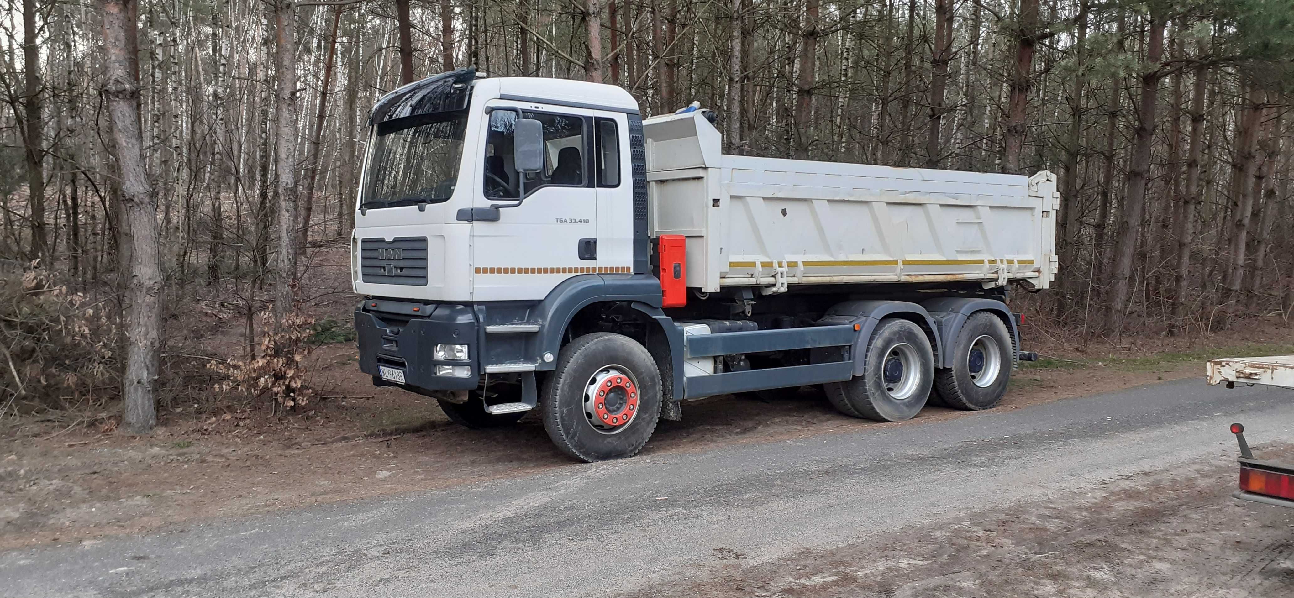 roboty ziemne, wykopy, transport wywrotka żwir piach ziemia gruz