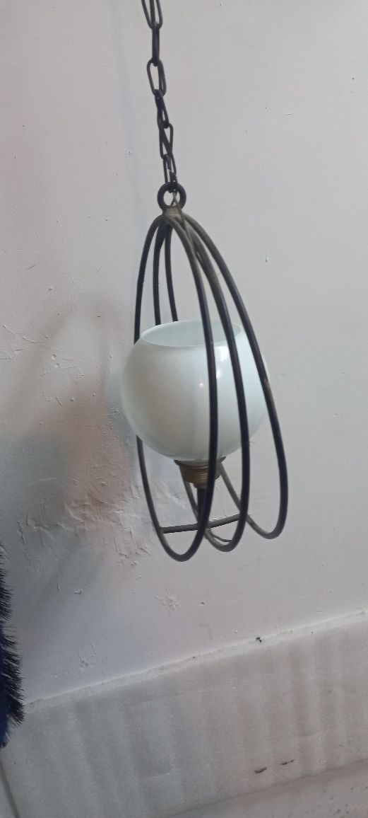 Lampa  wisząca loft art-deco metaloplastyka żyrandol