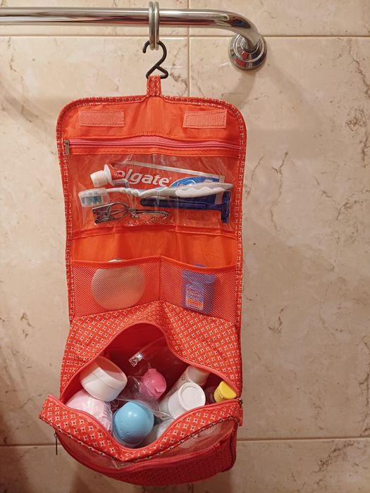 Bolsa de higiene de viagem bordeaux - NOVA