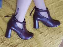 Bordowe botki MyWish r.41