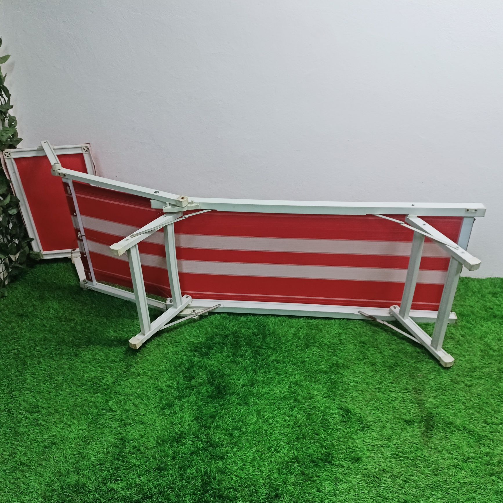 Leżak plażowy, ogrodowy Retro z lat 70-80tych.