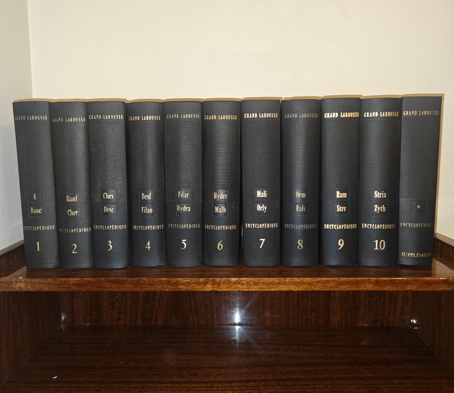 Grand Larousse encyclopédique 10 volumes + 1 suplementar