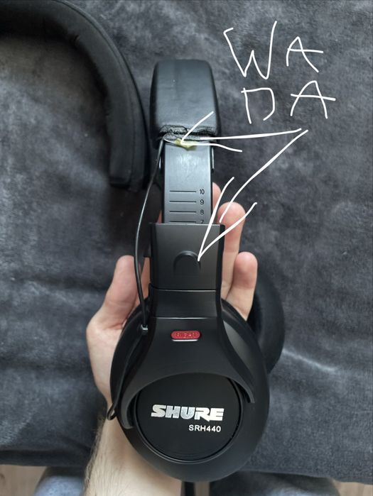 słuchawki studyjne shure srh440 + modyfikacje