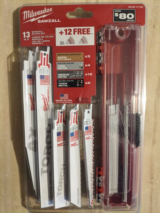 Набір полотен для шабельної пилки Milwaukee 25 шт.+ Кейс