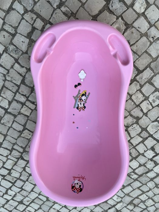 Banheira de bébé cor de rosa minie